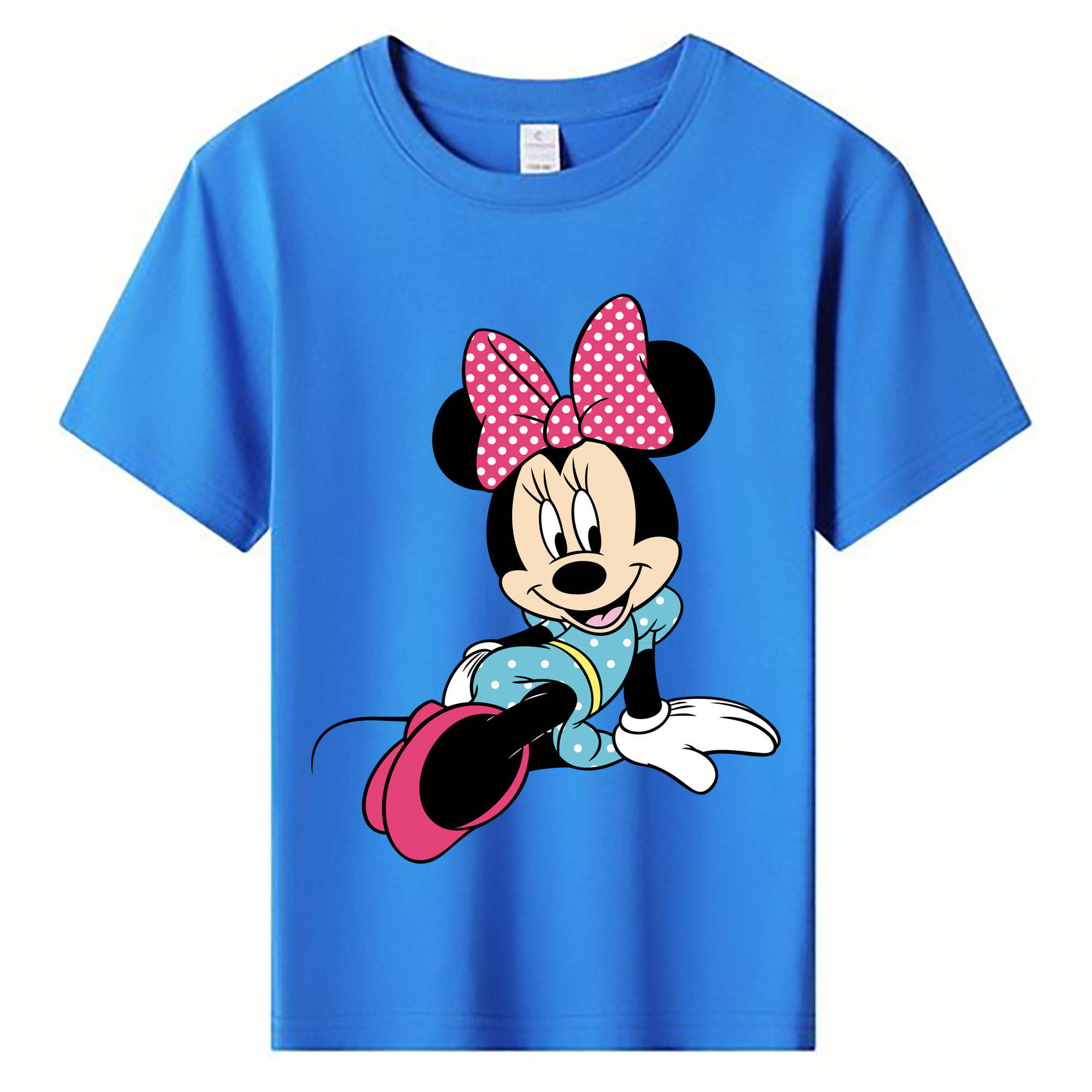 ミッキーマウス Mickey Mouse 綿100％キッズTシャツ（フロントプリント）